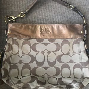 Coach Signature Large Zoe Hobo Bag